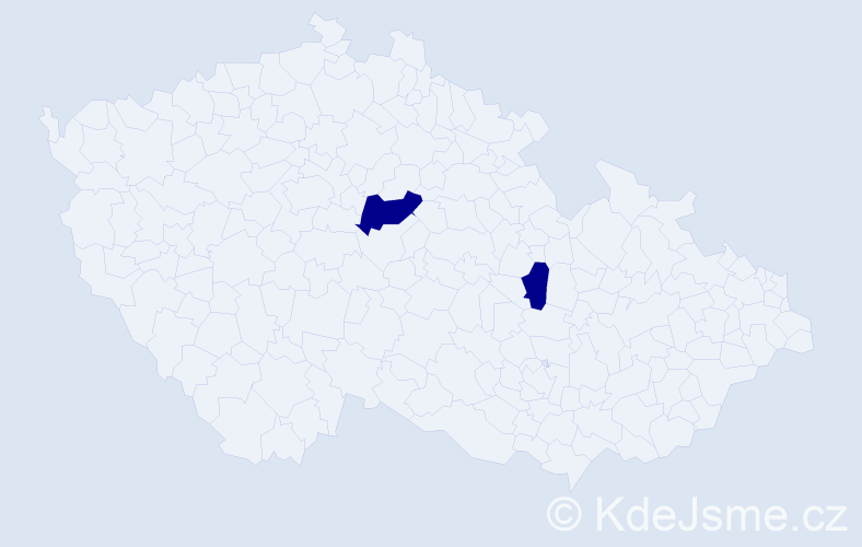Jméno: 'Marcela Anna', počet výskytů 2 v celé ČR