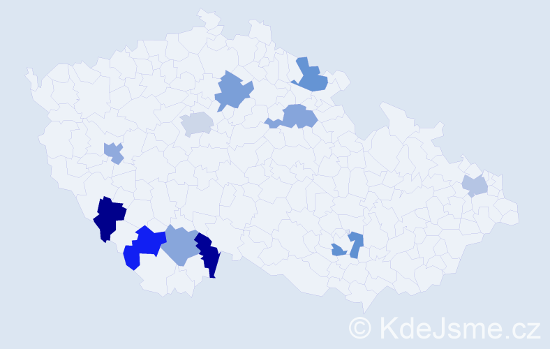 Jméno: 'Quoc Toan', počet výskytů 12 v celé ČR