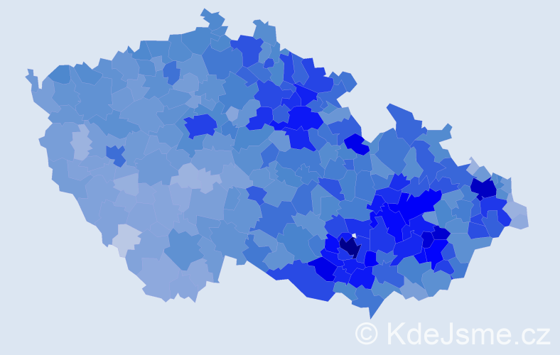 Jméno: 'Oldřich', počet výskytů 28788 v celé ČR