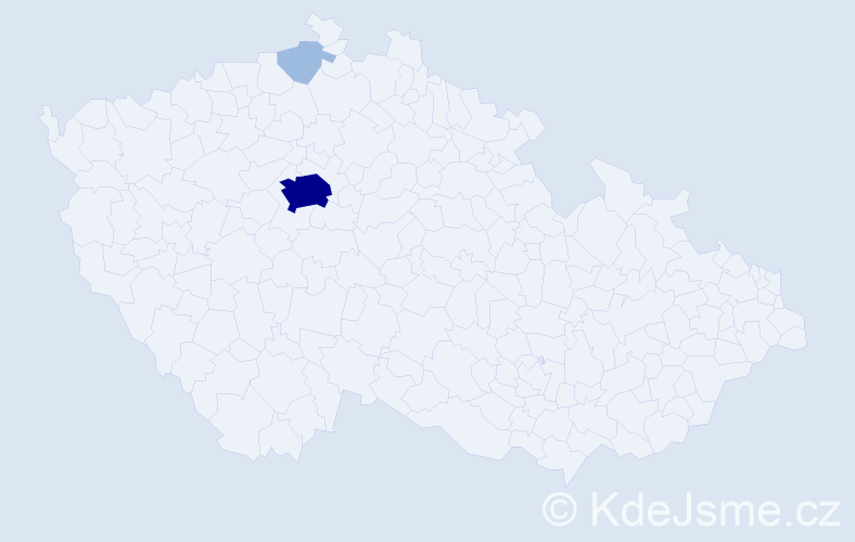 Jméno: 'Mato', počet výskytů 5 v celé ČR