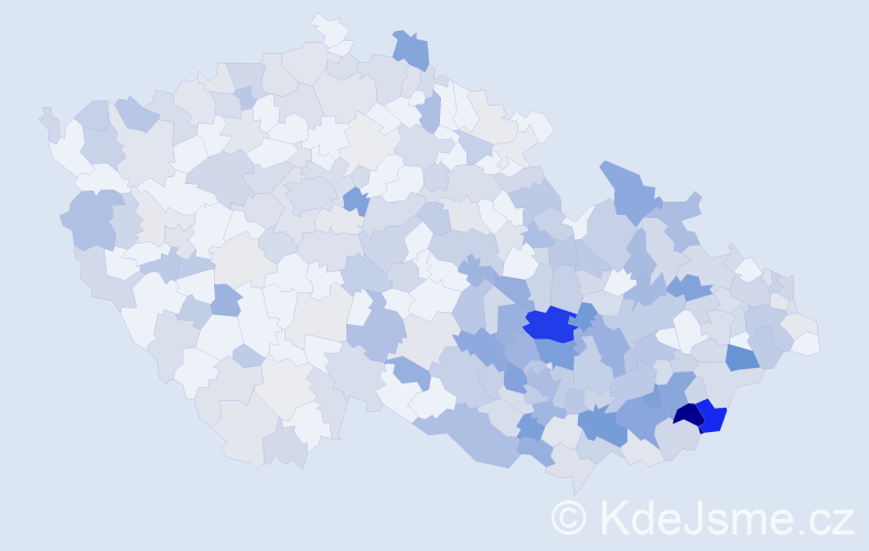 Jméno: 'Vincenc', počet výskytů 554 v celé ČR