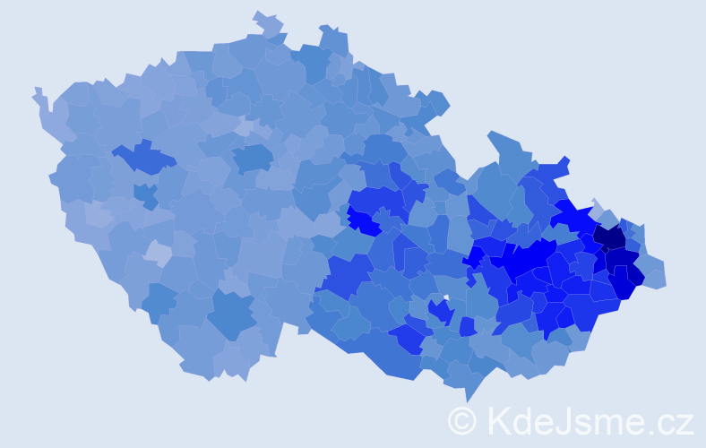Jméno: 'Jaromír', počet výskytů 33491 v celé ČR