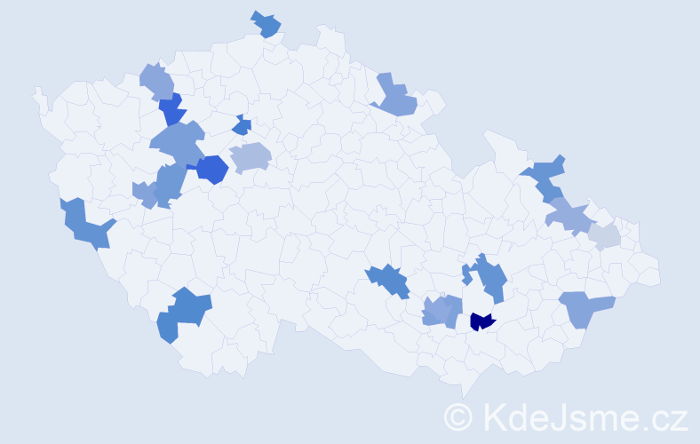 Jméno: 'Marietta', počet výskytů 31 v celé ČR