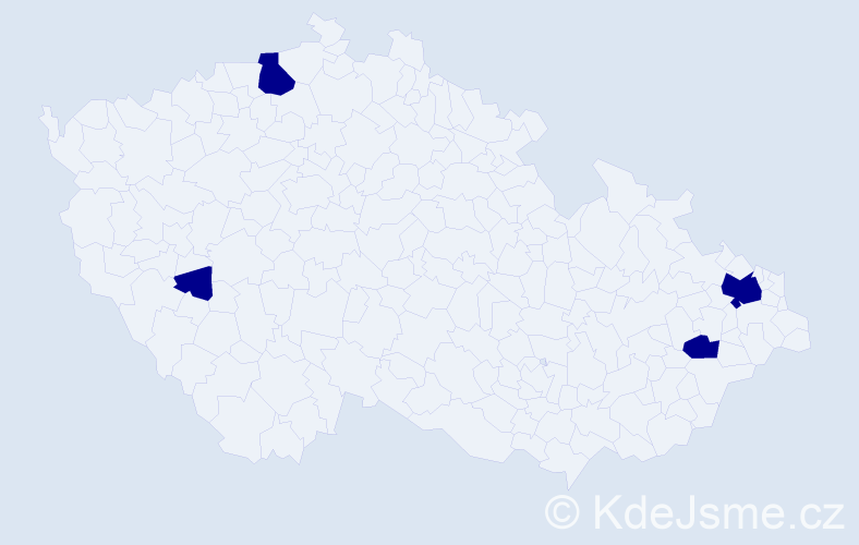 Jméno: 'Eleonore', počet výskytů 4 v celé ČR