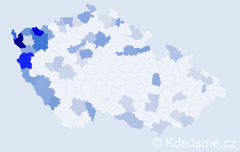 Jméno: 'Truong', počet výskytů 125 v celé ČR