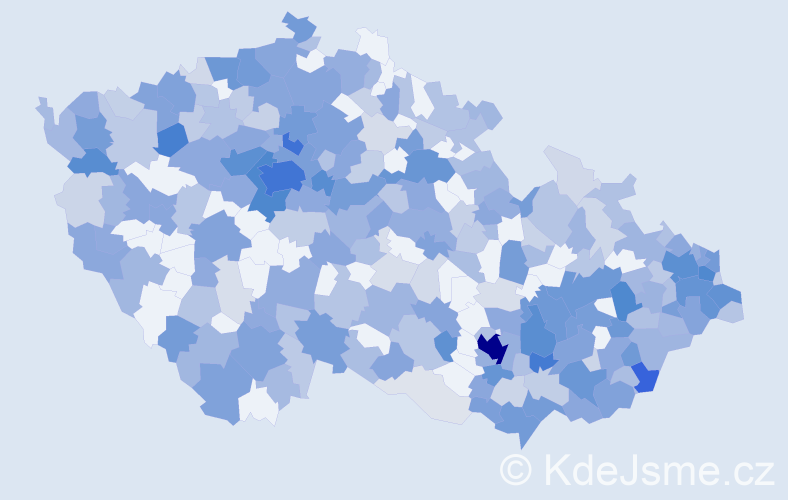 Jméno: 'Lucia', počet výskytů 805 v celé ČR
