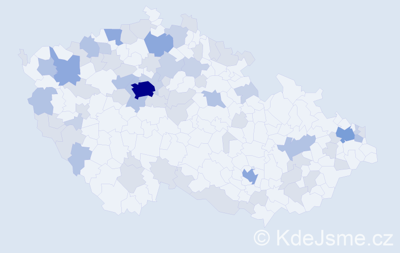 Jméno: 'Jurij', počet výskytů 134 v celé ČR
