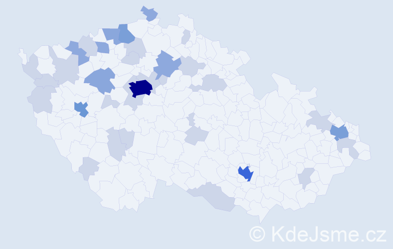 Jméno: 'Thu Trang', počet výskytů 71 v celé ČR