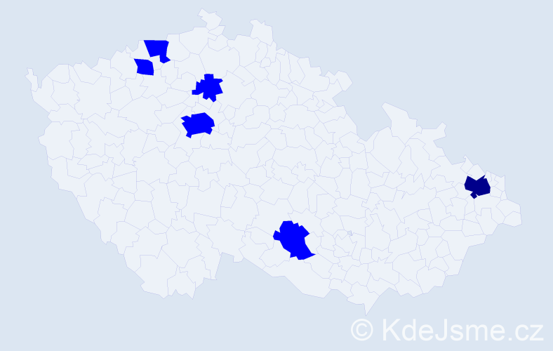 Jméno: 'Lidvina', počet výskytů 7 v celé ČR