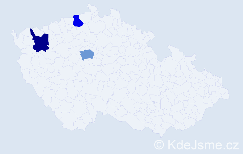 Jméno: 'Zhanat', počet výskytů 5 v celé ČR