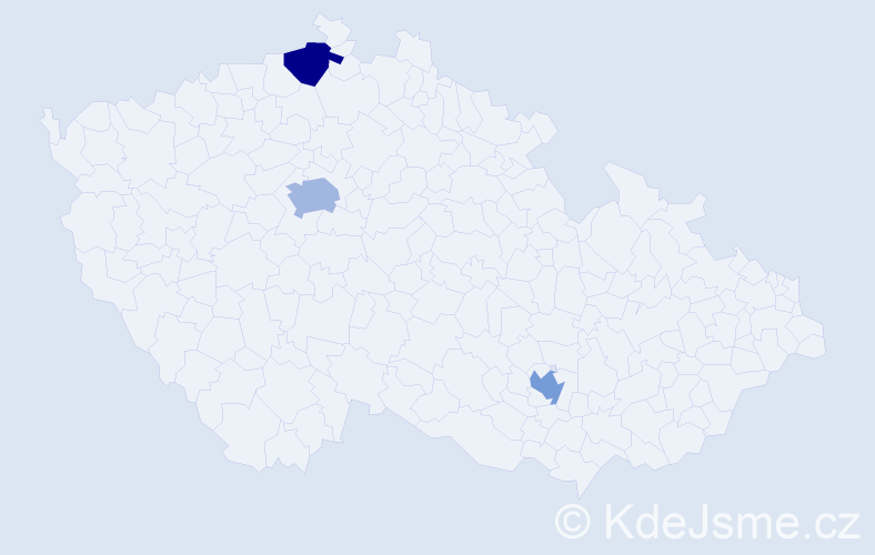 Jméno: 'Therese', počet výskytů 7 v celé ČR