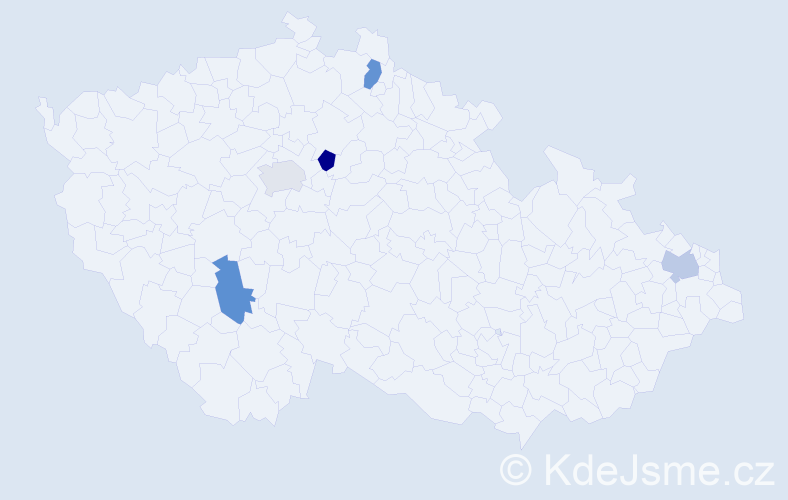 Jméno: 'Jolanta Krystyna', počet výskytů 5 v celé ČR