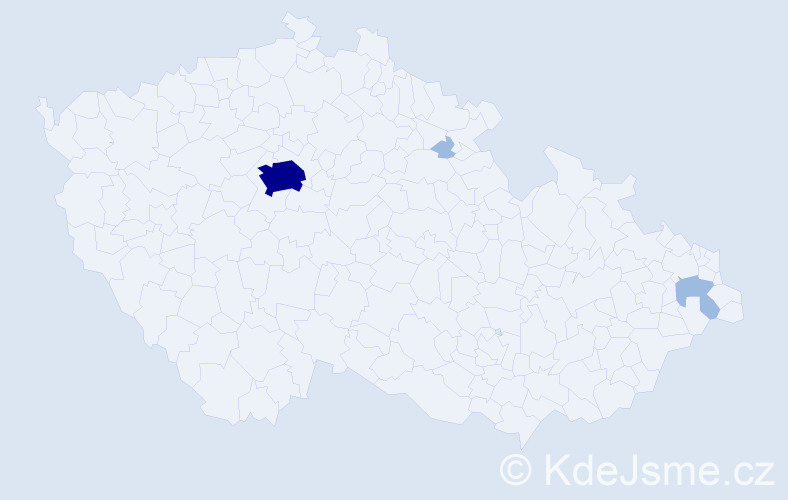 Jméno: 'Mami', počet výskytů 6 v celé ČR