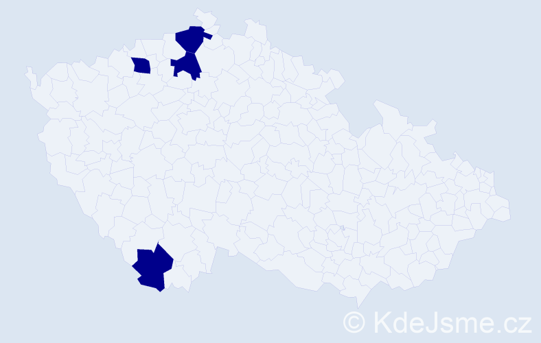 Jméno: 'Matyáš Kryštof', počet výskytů 4 v celé ČR