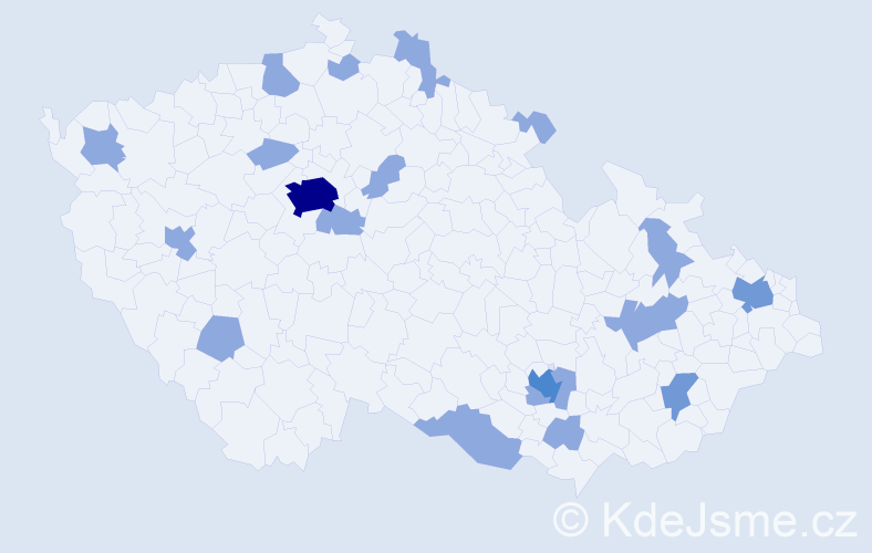 Jméno: 'Tanja', počet výskytů 29 v celé ČR