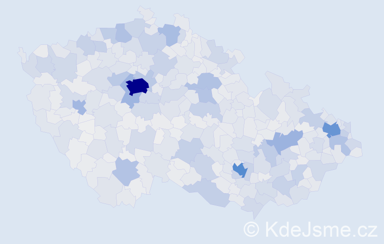 Jméno: 'Sára', počet výskytů 13110 v celé ČR