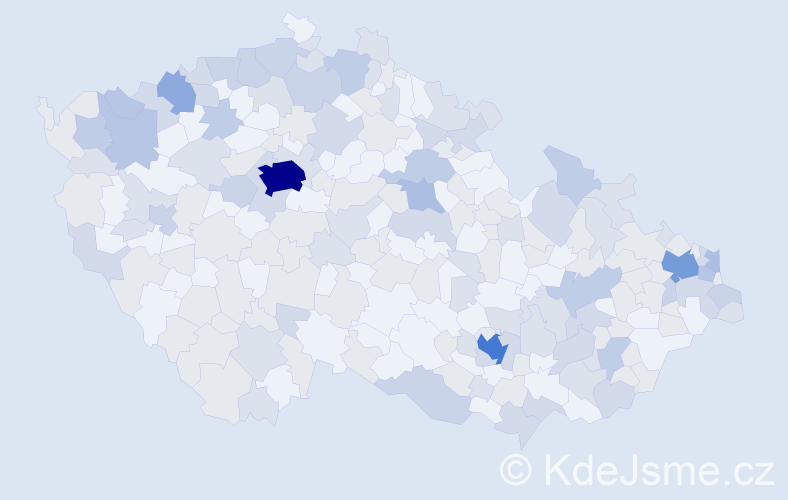 Jméno: 'Katarina', počet výskytů 393 v celé ČR