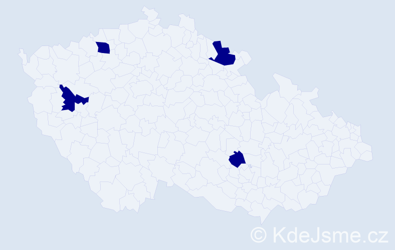 Jméno: 'Dominik Karel', počet výskytů 4 v celé ČR
