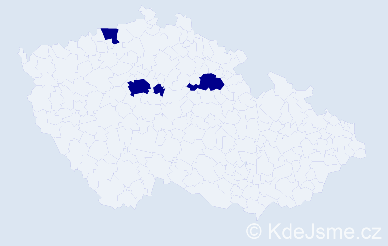 Jméno: 'Natálie Tereza', počet výskytů 4 v celé ČR
