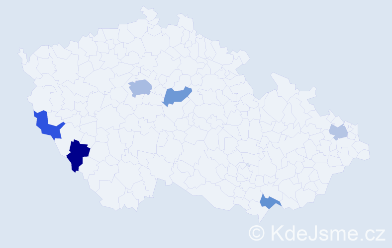 Jméno: 'Thu Hien', počet výskytů 9 v celé ČR