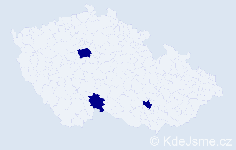 Jméno: 'Richard Edward', počet výskytů 3 v celé ČR