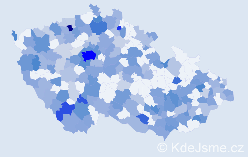 Jméno: 'Jasmína', počet výskytů 510 v celé ČR