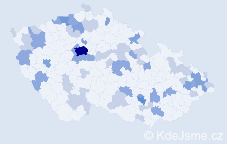 Jméno: 'Denny', počet výskytů 112 v celé ČR