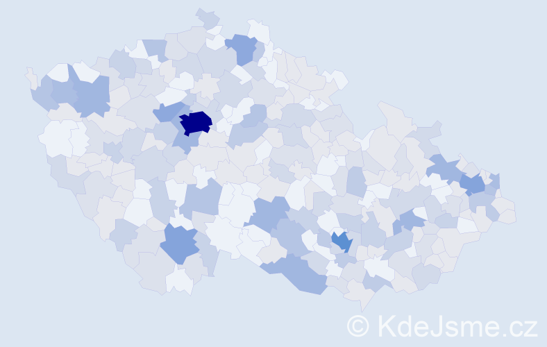 Jméno: 'Albína', počet výskytů 483 v celé ČR