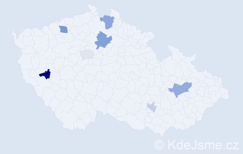 Jméno: 'Xuan Tu', počet výskytů 7 v celé ČR