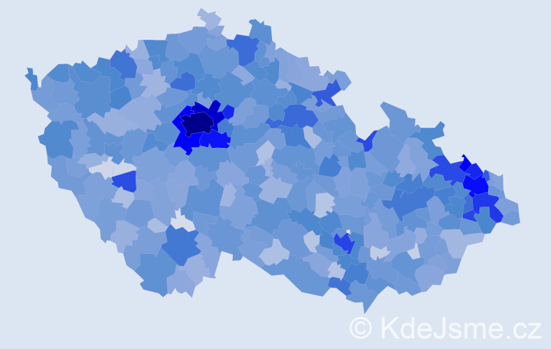 Jméno: 'Mikuláš', počet výskytů 4929 v celé ČR