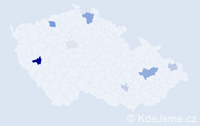 Jméno: 'Xuan Tu', počet výskytů 7 v celé ČR