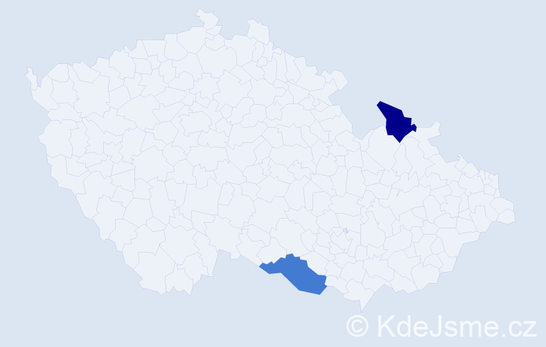 Jméno: 'Huy Hoa', počet výskytů 2 v celé ČR
