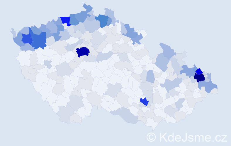 Jméno: 'Ingeborg', počet výskytů 590 v celé ČR