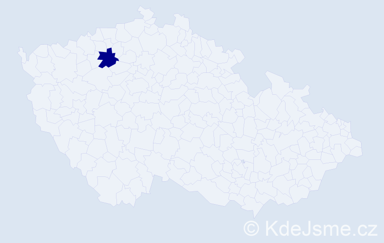 Jméno: 'Mark Kristián', počet výskytů 1 v celé ČR