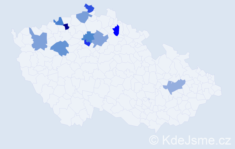 Jméno: 'Dezidér', počet výskytů 11 v celé ČR