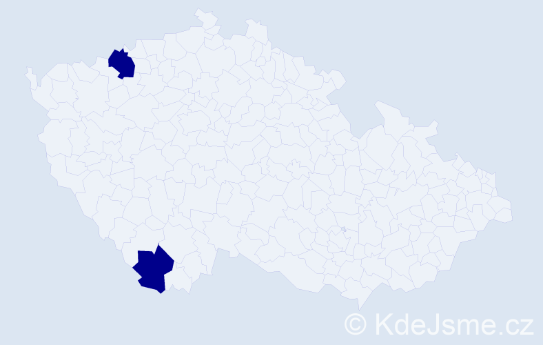 Jméno: 'Jana Viola', počet výskytů 2 v celé ČR