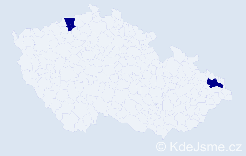 Jméno: 'Jan Simon', počet výskytů 4 v celé ČR