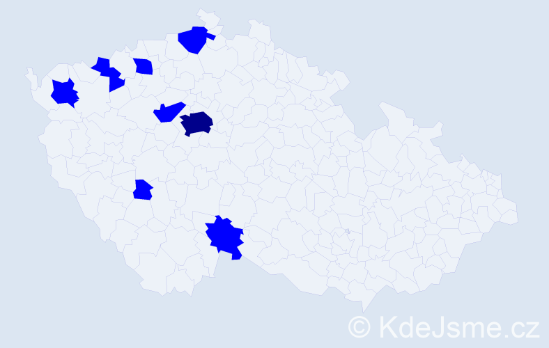 Jméno: 'Baris', počet výskytů 9 v celé ČR