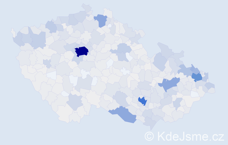 Jméno: 'Maria', počet výskytů 2343 v celé ČR