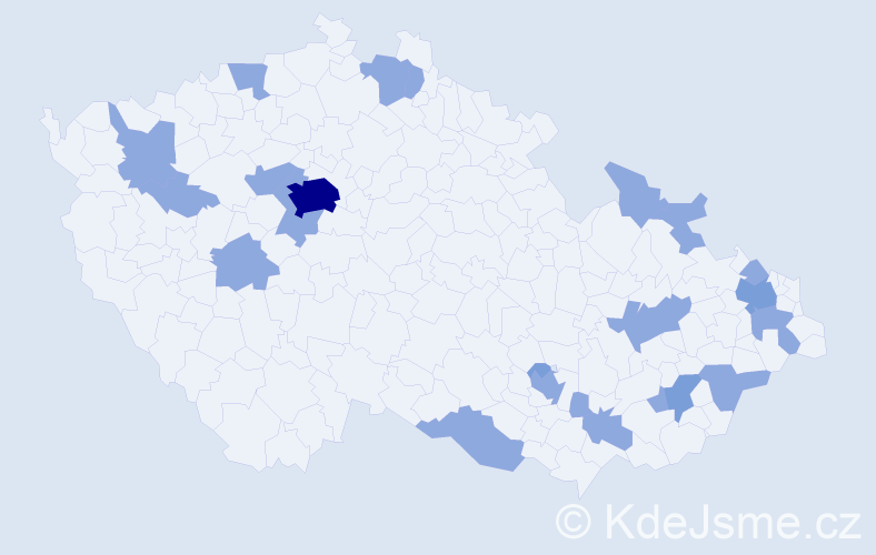 Jméno: 'Rudolfína', počet výskytů 32 v celé ČR