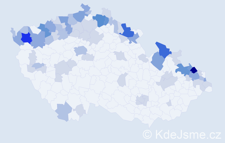 Jméno: 'Günter', počet výskytů 170 v celé ČR