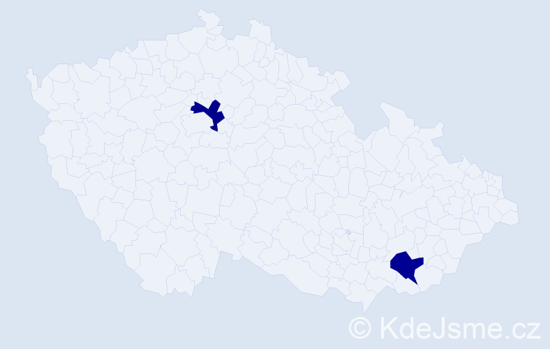 Jméno: 'Theodor Jaroslav', počet výskytů 2 v celé ČR