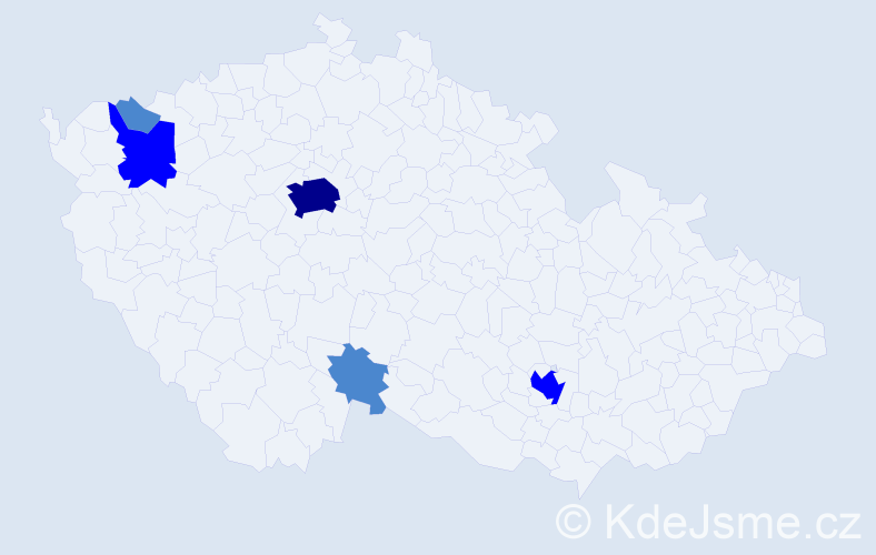 Jméno: 'Fouad', počet výskytů 9 v celé ČR