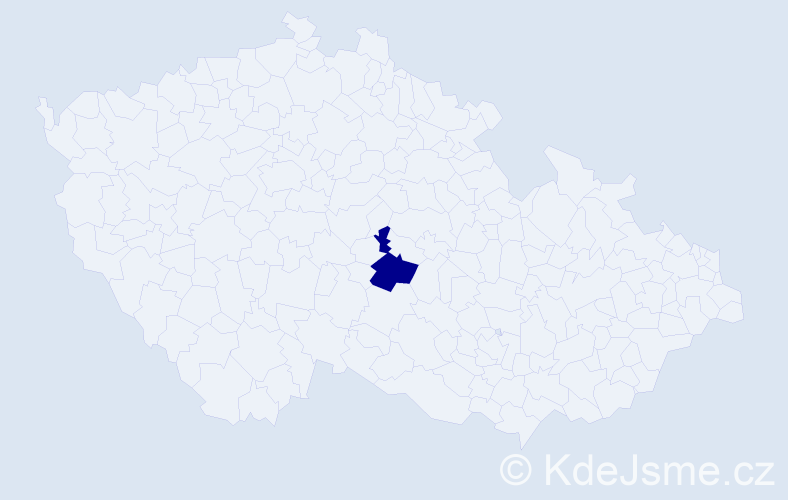 Jméno: 'Kaelyn Michaela', počet výskytů 1 v celé ČR