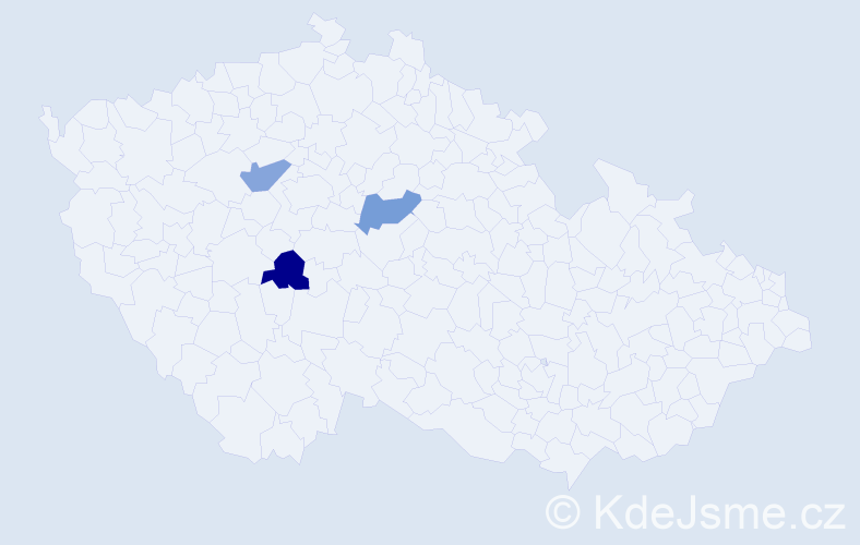 Jméno: 'Thi Nhanh', počet výskytů 3 v celé ČR