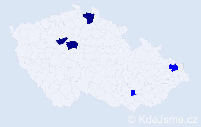 Jméno: 'Joaquin', počet výskytů 8 v celé ČR