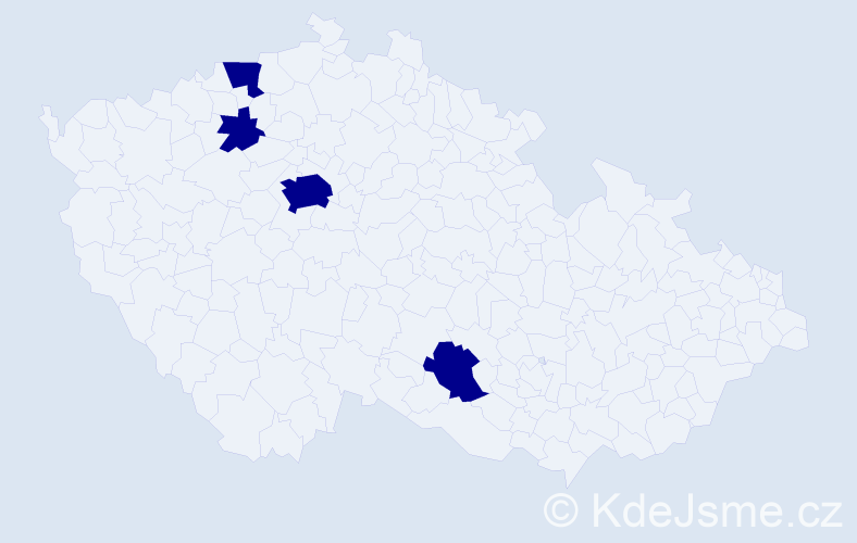 Jméno: 'Thanh Tu', počet výskytů 4 v celé ČR