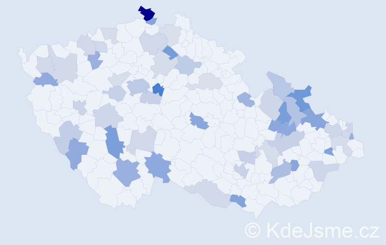 Jméno: 'Roxana', počet výskytů 93 v celé ČR