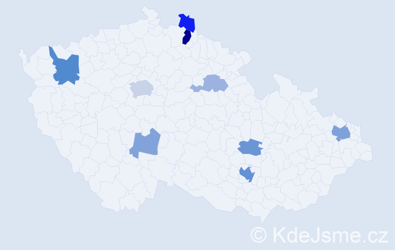 Jméno: 'Borislav', počet výskytů 20 v celé ČR