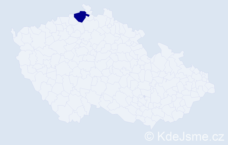 Jméno: 'Luboň', počet výskytů 1 v celé ČR
